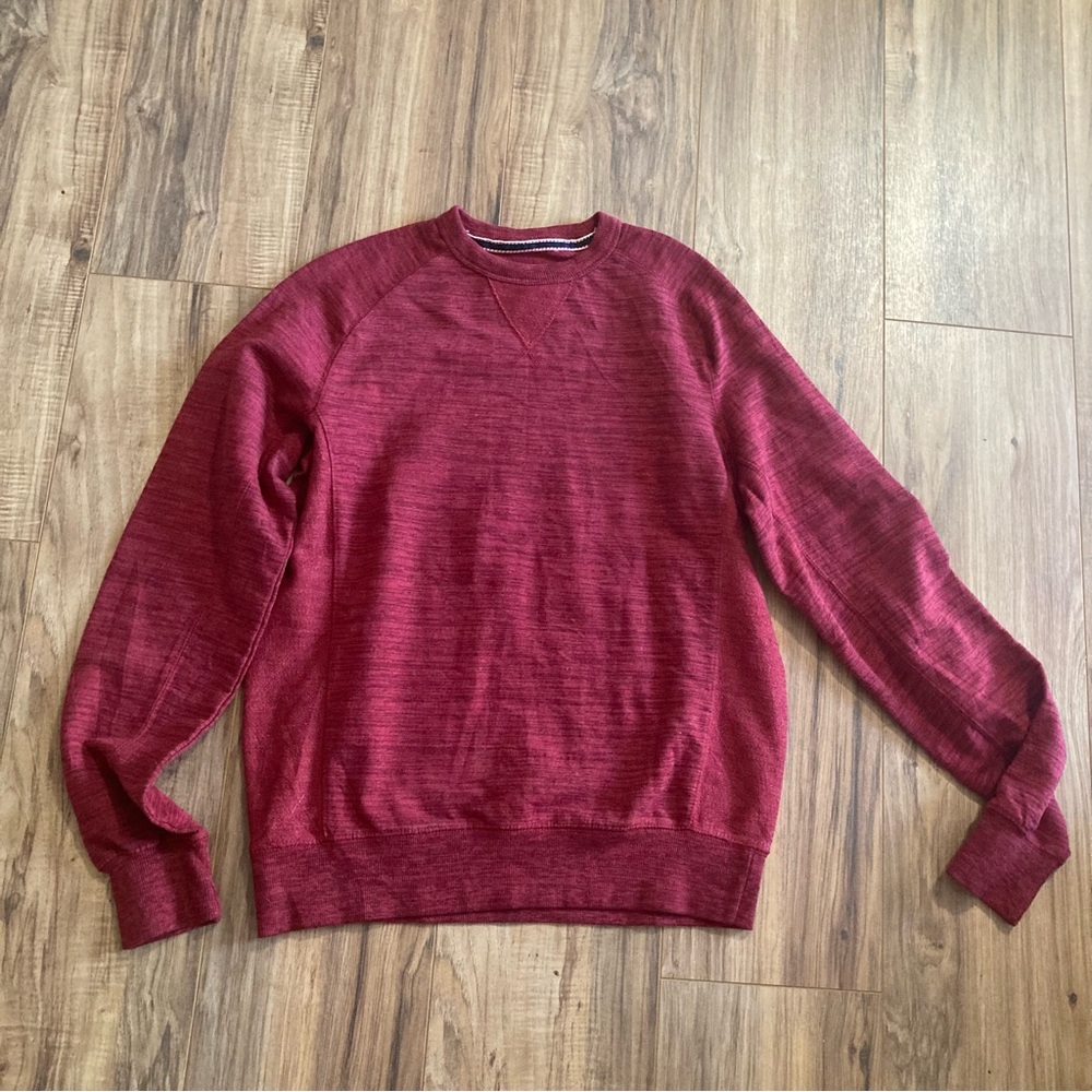 Champion Mens Size Small Pullover Crew Neck Long Sleeve Sweatshirt Red